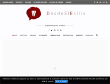 Tablet Screenshot of desdeelexilio.com
